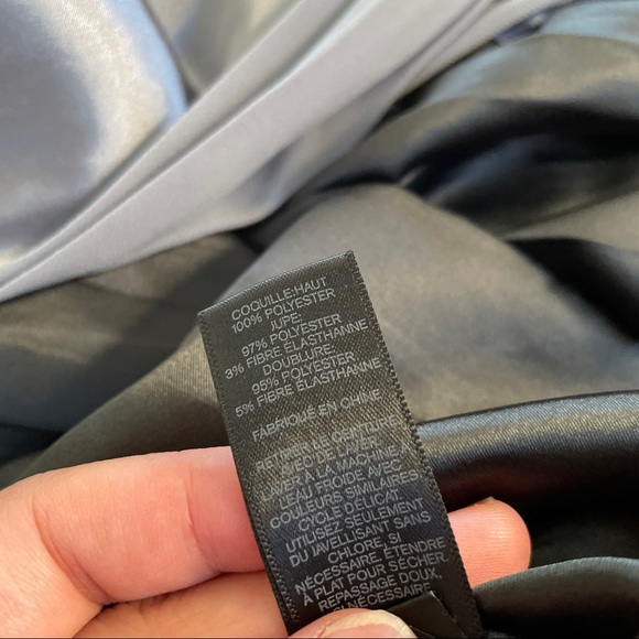 EXPRESS Color Block Ruched Cocktail Dress - Picture 8 of 9